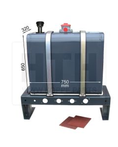 Hydrauliktank 130 l ST 750x650x350 RF