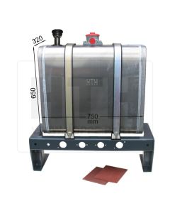 Hydrauliktank 130 l AL 750x650x350 RF