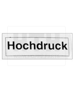 Aufkleber - Hochdruck -