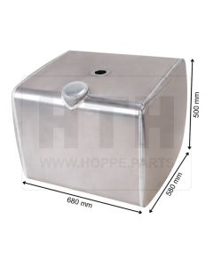 Dieseltank 186 l Alu 680 x 500 x 580