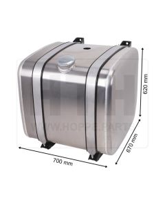Dieseltank 250 l Alu 700 x 620 x 670