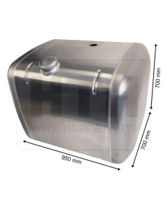Dieseltank 400 l Alu 950 x 700 x 700