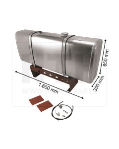 Nachlauftank 300 l Alu 1600 x 650 x 350
