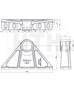 Hebekonsole LB116/B rechts/links