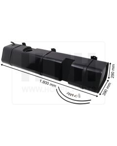 Dieseltank 160 l Stahl 1800 x 290 x 390