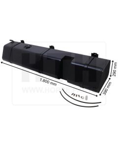 Dieseltank 170 l Stahl 1800 x 290 x 390