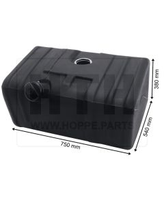 Dieseltank 117 l KST 750 x 380 x 540