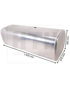 Dieseltank 500 l Alu 1630 x 560 x 680