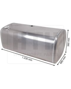 Dieseltank 350 l Alu 1230 x 560 x 680