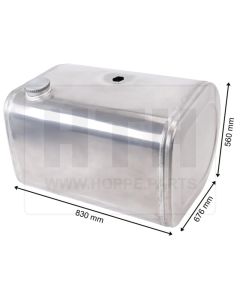 Dieseltank 255 l Alu 830 x 560 x 680