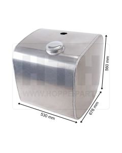 Dieseltank 160 l Alu 530 x 560 x 680