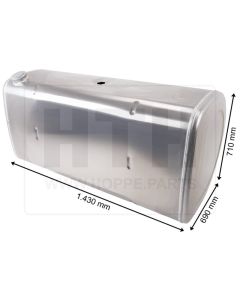 Dieseltank 570 l Alu 1430 x 710 x 690