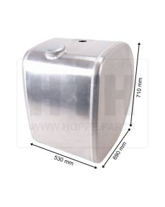 Dieseltank 210 l Alu 530 x 710 x 690