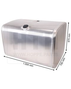 Dieseltank 400 l Alu 1004 x 670 x 700