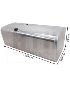 Dieseltank 700 l Alu 1655 x 670 x 700