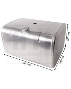 Dieseltank 330 l Alu 940 x 575 x 700