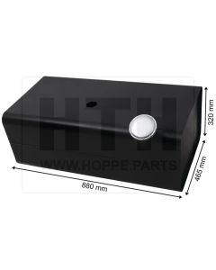 Dieseltank 120 l Stahl 880 x 320 x 465