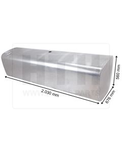 Dieseltank 630 l Alu 2030 x 560 x 680
