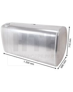Dieseltank 530 l Alu 1330 x 710 x 690