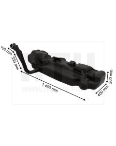 Dieseltank 80 l KST 1450 x 260 x 400