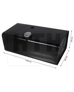 Dieseltank 200 l Blech 1000 x 370 x 550