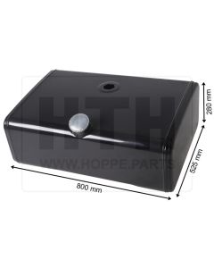 Dieseltank 110 l Stahl 800 x 280 x 525