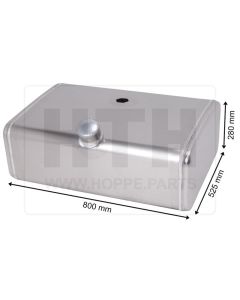 Dieseltank 110 l Alu 800 x 280 x 525