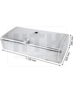 Dieseltank 150 l Alu 1130 x 280 x 525