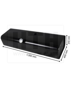 Dieseltank 160 l Stahl 1350 x 310 x 450
