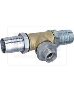 Adapter für Saugleitung 2x Ø 40 - 1x 25S