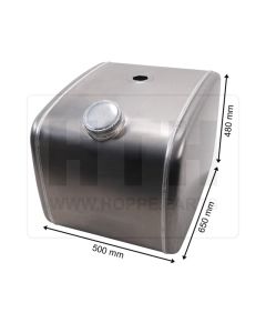 Dieseltank 140 l Alu 500 x 480 x 650