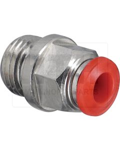 Luftnippel 1/4" auf Ø 6 mm