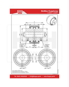 BoWex Kupplung 1.0 Ø25H7 - 1.0 Ø25H7