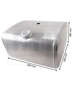 Dieseltank 240 l Alu 800 x 480 x 650