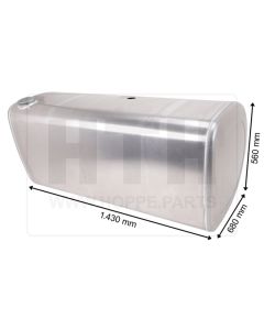 Dieseltank 440 l Alu 1430 x 560 x 680