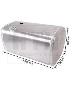 Dieseltank 305 l Alu 1030 x 560 x 680