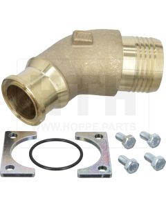 Saugstutzen Klammersystem 60 mm – 45°