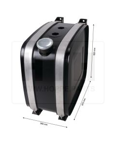 Dieseltank 130 l Stahl 360 x 620 x 670