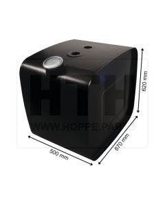 Dieseltank 180 l Stahl 500 x 620 x 670