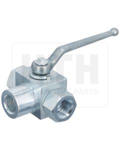 3-Wege-Kugelhahn mit Innengewinde 1/2"
