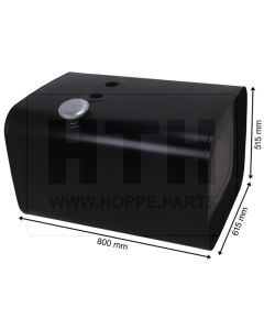Dieseltank 230 l Stahl 800 x 515 x 615