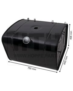 Dieseltank 200 l Stahl 750 x 498 x 645