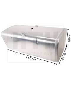 Dieseltank 525 l Alu 1525 x 590 x 680