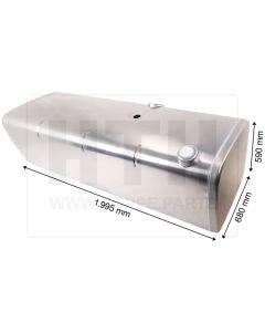 Dieseltank 690 l Alu 1995 x 590 x 680