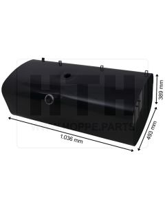 Dieseltank 168 l Stahl 1036 x 389 x 493
