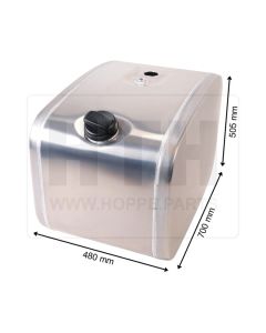 Dieseltank 150 l Alu 480 x 505 x 700