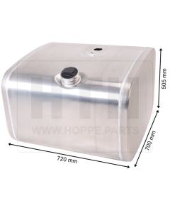 Dieseltank 200 l Alu 720 x 505 x 700