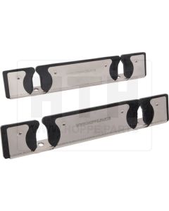 Doppelstielhalter - Edelstahl -