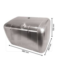 Dieseltank 390 l Alu 980 x 700 x 650