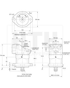 Axialkolbenmotor Parker F11-005-MB-CV-D